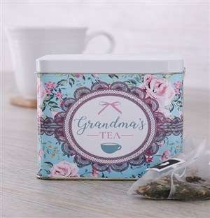 Personalised Tea Tin for Grandma