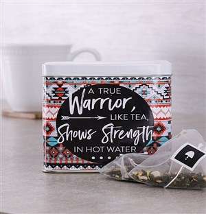 Personalised Warrior Tea Tin