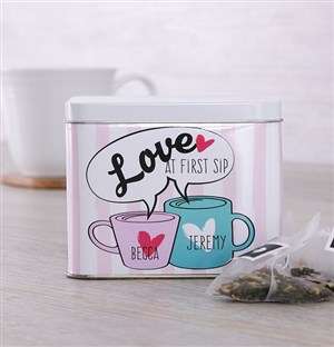 Personalised First Sip Tea Tin