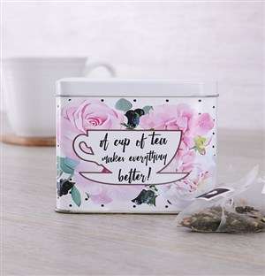 Personalised Get Well Tea Tin
