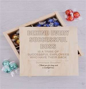 Personalised Successful Boss Lindt Crate