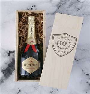 Personalised Anniversary Bubbly Crate