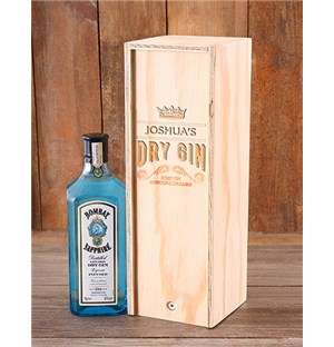 Personalised Dry Gin Booze Crate