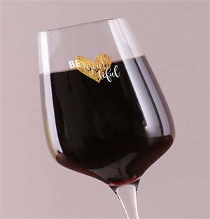 Personalised Love and Romance Wine Glass