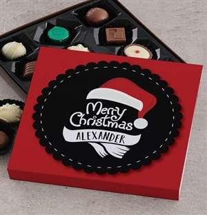 Personalised Christmas Santa Choc Tray