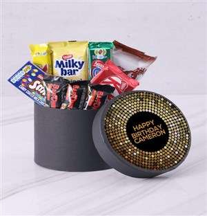 Personalised Golden Birthday Hat Box