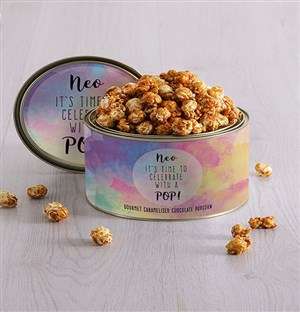 Personalised Celebrate Popcorn Tin