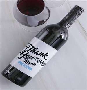 Personalised Thank You Wine