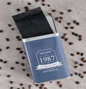 Personalised Birthday Coffee Tin