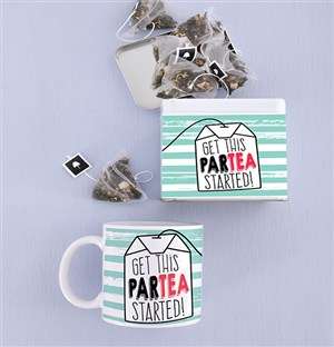 Personalised Birthday Mug and Tea Tin Combo