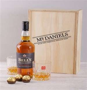 Personalised Title Whisky and Crystal Crate