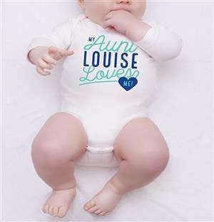 Personalised Aunt Loves Me Onesie
