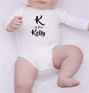 Personalised Initial and Name Onesie