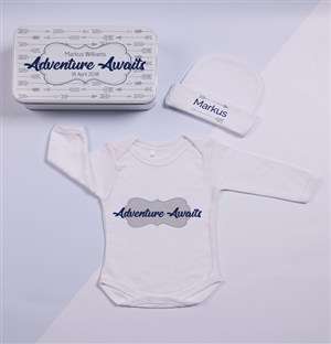 Personalised Keepsake Adventure Tin Gift Set