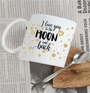 Personalised Moon and Back Mug