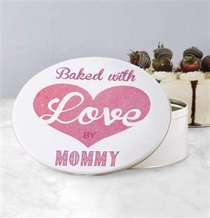 Personalised Baked With Love Cookie Tin