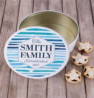 Personalised Family Cookie Tin