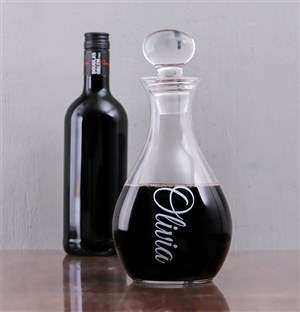 Personalised Tear Drop Wine Decanter