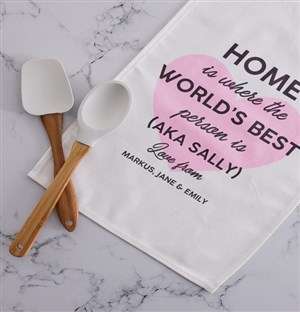 Personalised Worlds best person tea towel