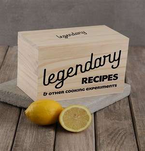 Personalised Legendary recipe box