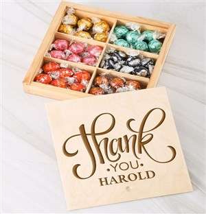 Personalised Thank You Choc Treasure Box
