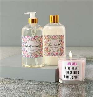 Personalised Heart Mind Spirit Candle
