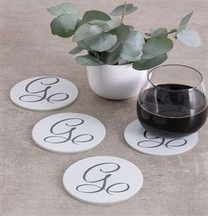 Personalised Initial Coasters