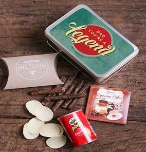 Personalised Legendary Dad Snack Tin