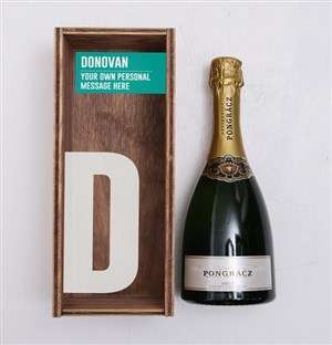Personalised Initial Printed Crate