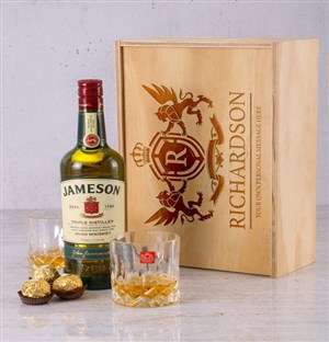 Personalised Jameson and Crystal Crate