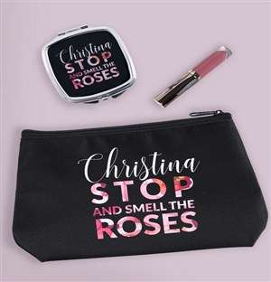 Personalised Roses Cosmetic Bag