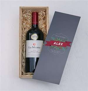 Personalised Festive Black Perspex Wine Crate