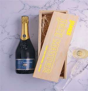 Personalised Jedi Master Printed Wine Crate