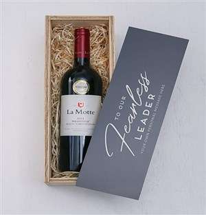 Personalised Fearless Leader Printed Wine Crate