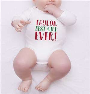 Personalised Best Gift Ever Onesie