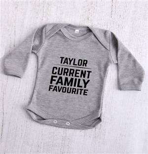 Personalised Current Family Favourite Onesie