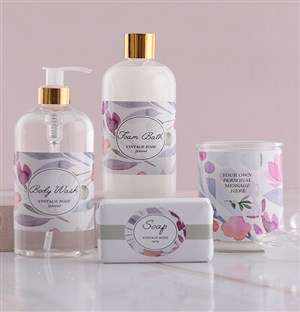 Personalised Pink Floral Gift Set