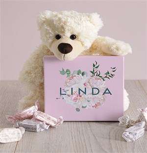 Personalised Floral Box of Nougat