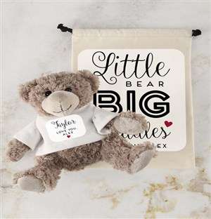 Teddy in Cuddles Drawstring Bag
