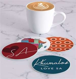 Personalised Africa Coasters