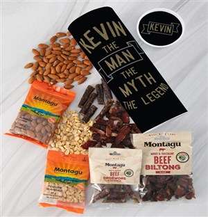 Personalised Legend Biltong and Nut Tube