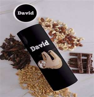 Personalised Hang In There Biltong and Nut Tube