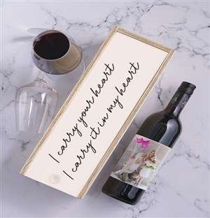 Personalised My Heart Wine and Crate