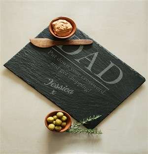 Personalised Dad Crossword Slate Board