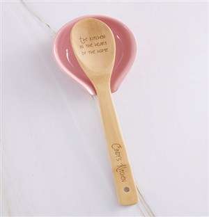 Personalised Heart Of The Home Wooden Spoon