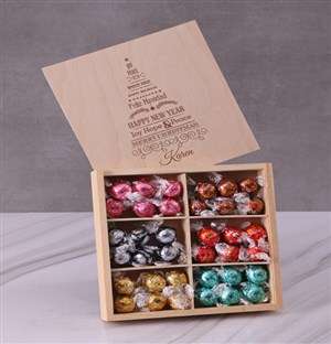 Personalised Christmas Tree Lindt Box