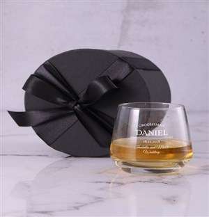 Personalised Groomsman Whiskey Glass