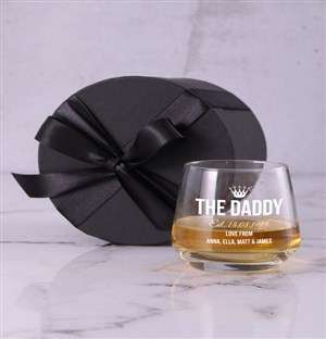 Personalised The Daddy Whiskey Glass