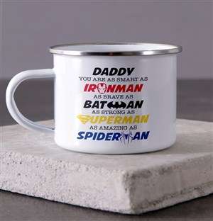 Personalised Favourite Superhero Camper Mug