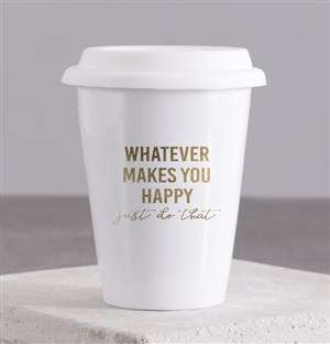 Personalised Whatever Makes Ceramic Travel Mug